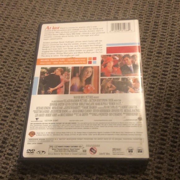 Rumor has it… DVD widescreen Jennifer Aniston & Mark Ruffalo - Picture 2 of 2